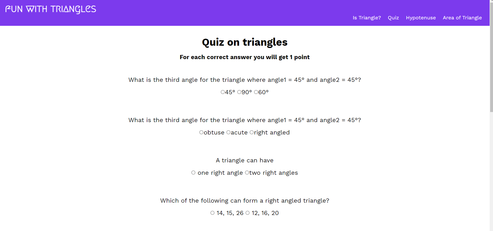Do you know your triangles